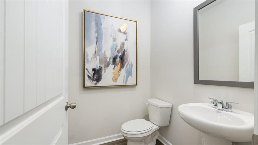 Furnished interior view inside a new home in Townes at Asbury, Hapeville (Image 26).