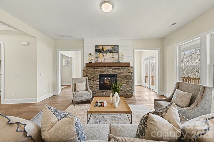 Furnished interior view inside a new home in Harbor Watch, Statesville (Image 10).