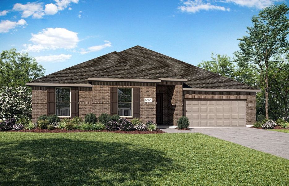 Representative exterior photo of a completed home built from the Carson by Tri Pointe Homes in Somerset Park, Rockwall, TX (Image 18).