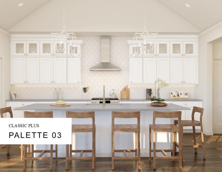 Classic Look Palette 3 Selection Sheet (*Artist rendering used for illustration purposes only.)