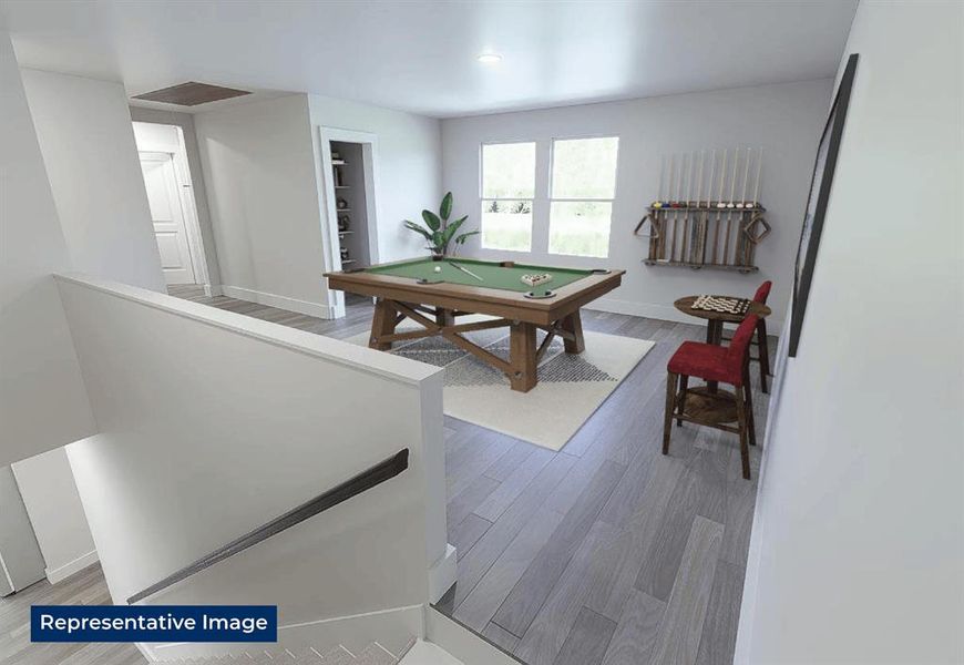 Furnished interior view inside a new home in The Meadows, Krum (Image 6). Furnished interior view inside a new home in The Meadows, Krum (Image 6).