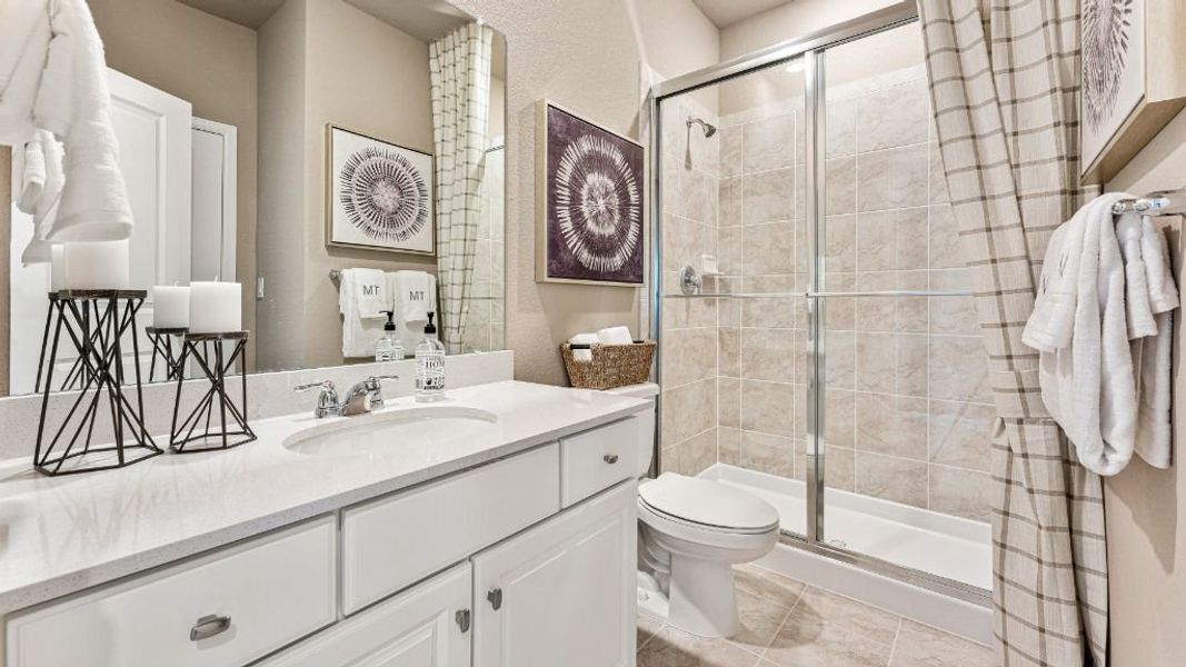 Furnished interior view inside a new home in The Aurora Highlands, Aurora (Image 17).