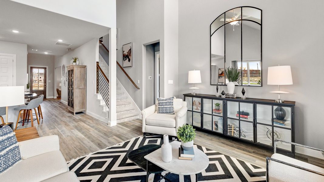 Representative furnished interior of a home built from the Magnolia by Brightland Homes in The Oaks, Red Oak (Image 8).