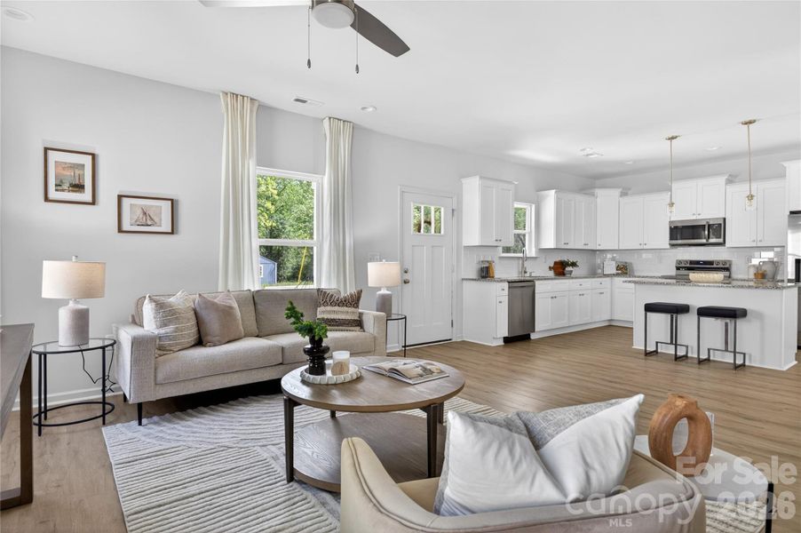 Furnished interior view inside a new home in , Charlotte (Image 7).