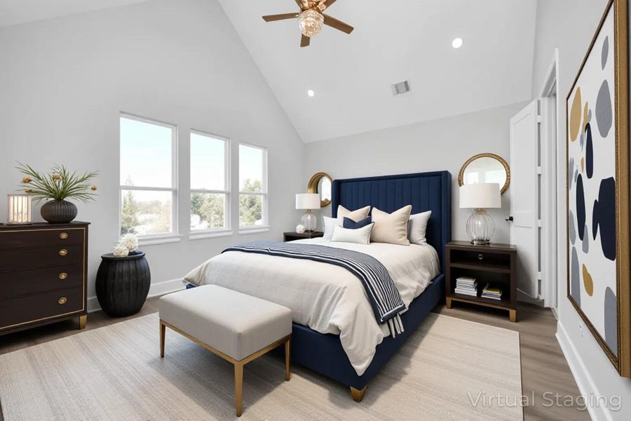 Furnished interior view inside a new home in , Houston (Image 6).