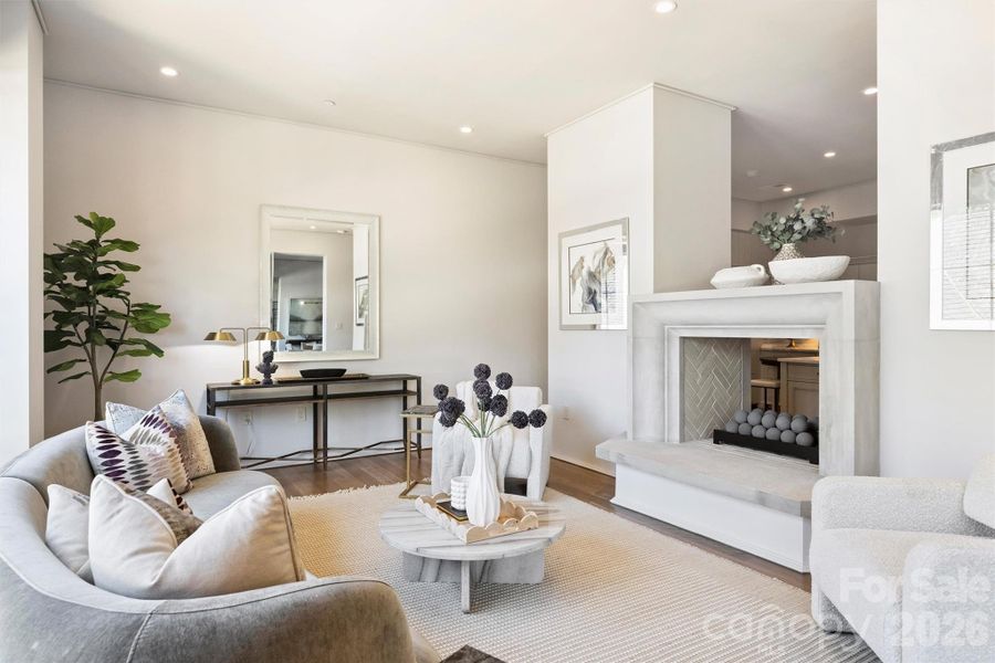 Furnished interior view inside a new home in , Charlotte (Image 25).