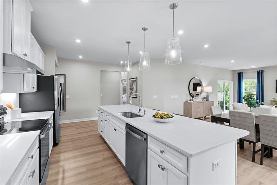 Representative furnished interior of a home built from the Palladio Ranch by Ryan Homes in Ravenfield, Charlotte (Image 22).