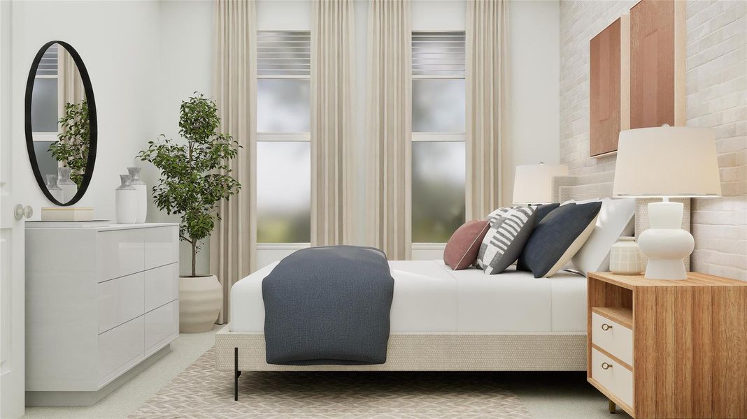 Furnished interior view inside a new home in Elm Creek: Coastline Collection, Elgin (Image 27).