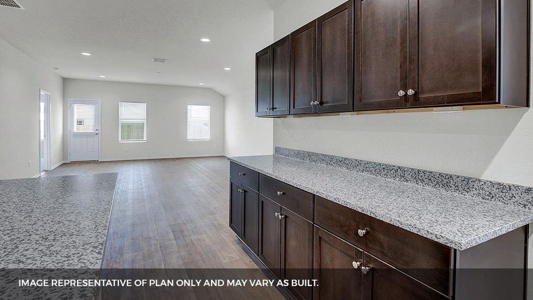Furnished interior view inside a new home in Bar W Ranch, Leander (Image 4).