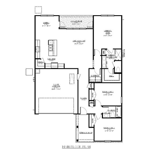 2D floor plan layout of this home in Savannah Highlands, Savannah, GA (Image 2).