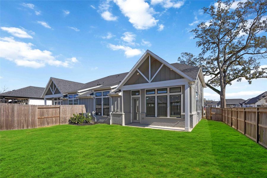 Exterior details and patio area of a home in Sienna, Missouri City (Image 3). Exterior details and patio area of a home in Sienna, Missouri City (Image 3).