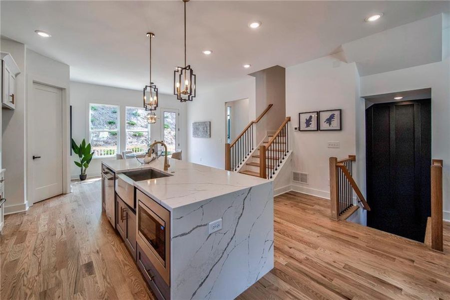 Furnished interior view inside a new home in , Canton (Image 12).