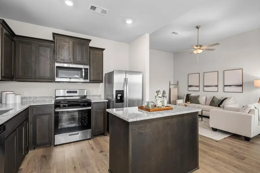 Furnished interior view inside a new home in Vista West, Fort Worth (Image 3).