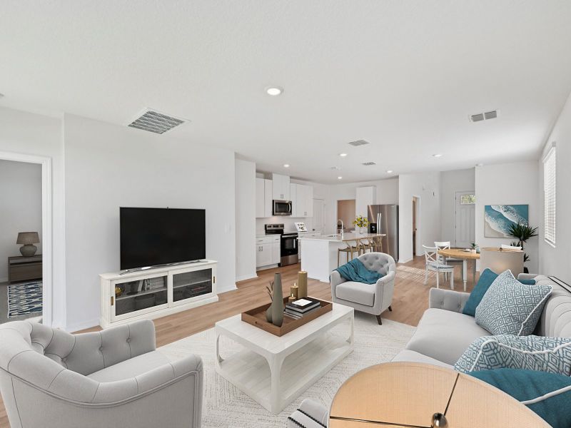 Furnished interior view inside a new home in Meritage Homes at Terra Lago - Premier Series, Indiantown (Image 10).