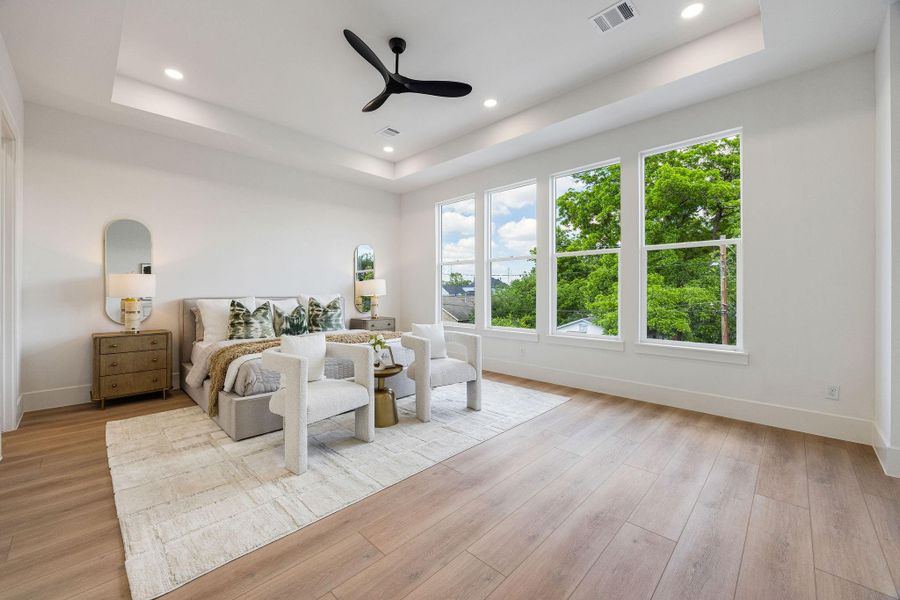 Furnished interior view inside a new home in , Houston (Image 17).