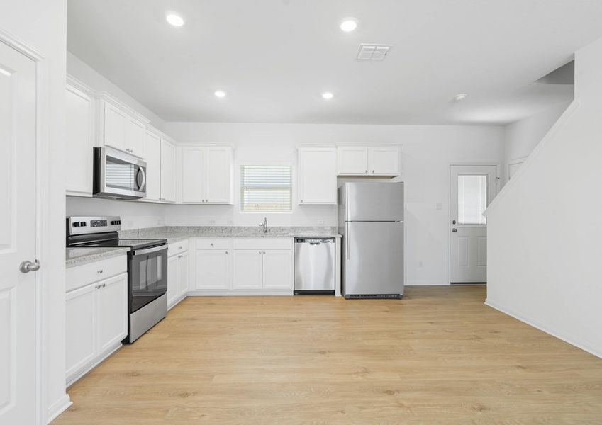 Chef-ready kitchen with stainless steel appliances