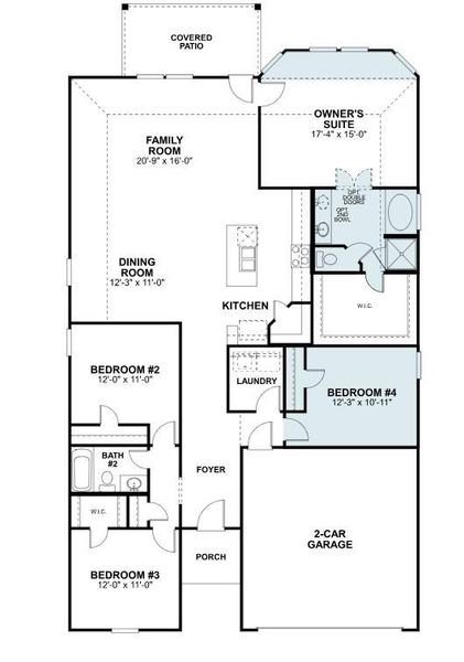 2D floor plan layout of this home in Lago Mar, Santa Fe, TX (Image 5). 2D floor plan layout of this home in Lago Mar, Santa Fe, TX (Image 5).