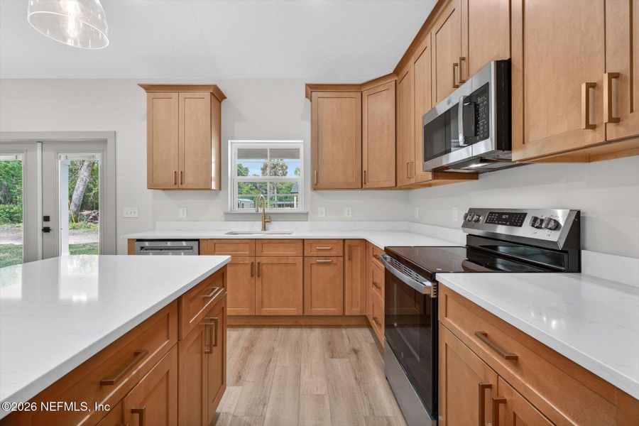 Furnished interior view inside a new home in , San Mateo (Image 12).