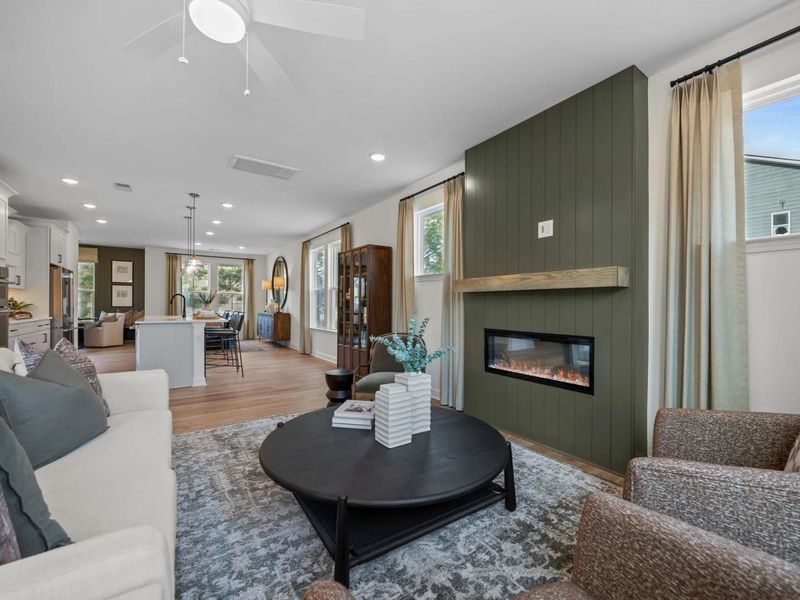 Representative furnished interior of a home built from the The Mitchell Interior by Davidson Homes LLC in Camden Park, Knightdale (Image 9).