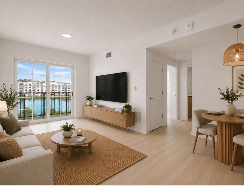 Furnished interior view inside a new home in , Orlando (Image 5).