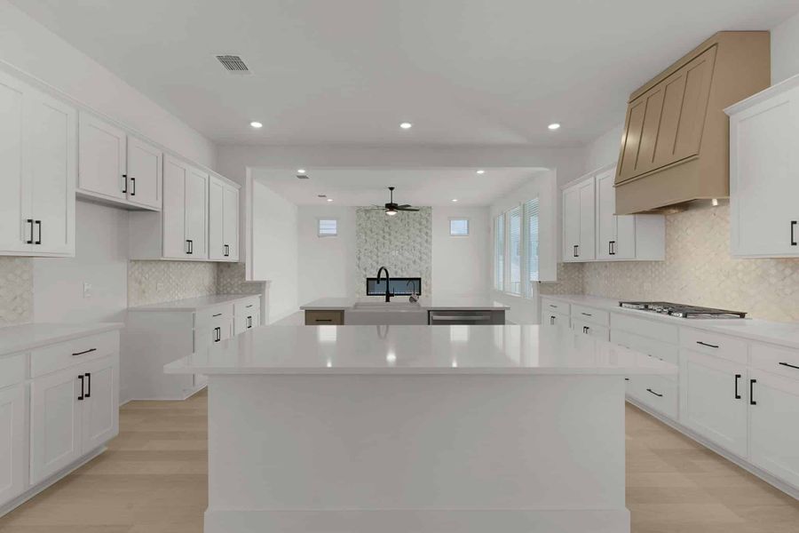 Furnished interior view inside a new home in Lariat, Liberty Hill (Image 8).