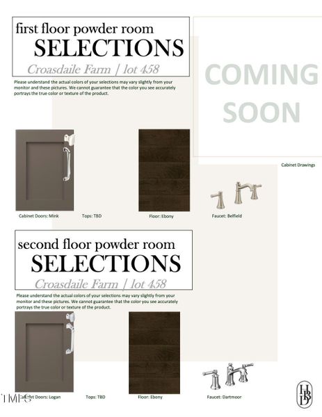 Powder Room Selections