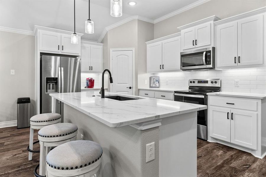 Furnished interior view inside a new home in , Greenville (Image 12).