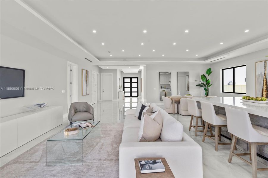 Furnished interior view inside a new home in , Miami (Image 13).