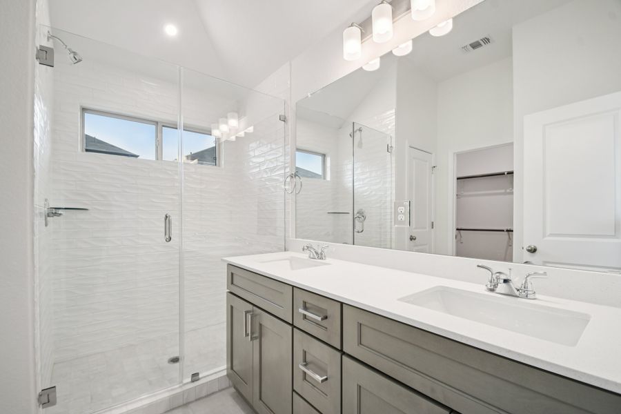 Furnished interior view inside a new home in Crosswinds, Kyle (Image 7).