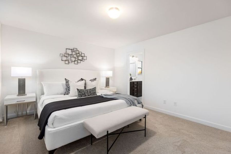 Representative furnished interior of a home built from the Calhoun by True Homes in Gatehouse Manor, Winston-Salem (Image 15).