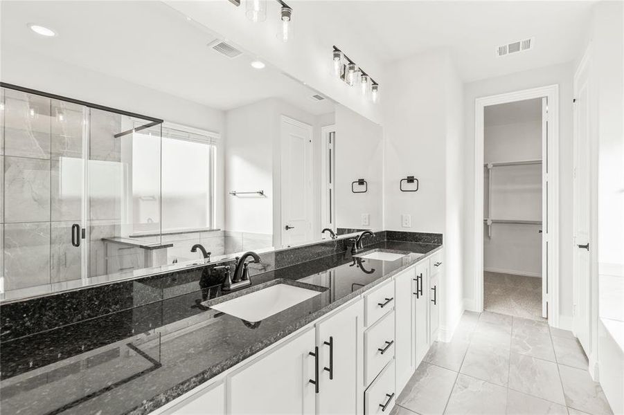 Furnished interior view inside a new home in Creekview Meadows, Pilot Point (Image 12).