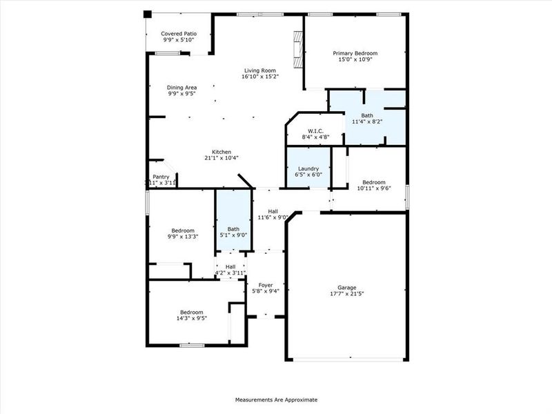 2D floor plan layout of this home in Winchester Crossing, Princeton, TX (Image 3). 2D floor plan layout of this home in Winchester Crossing, Princeton, TX (Image 3).