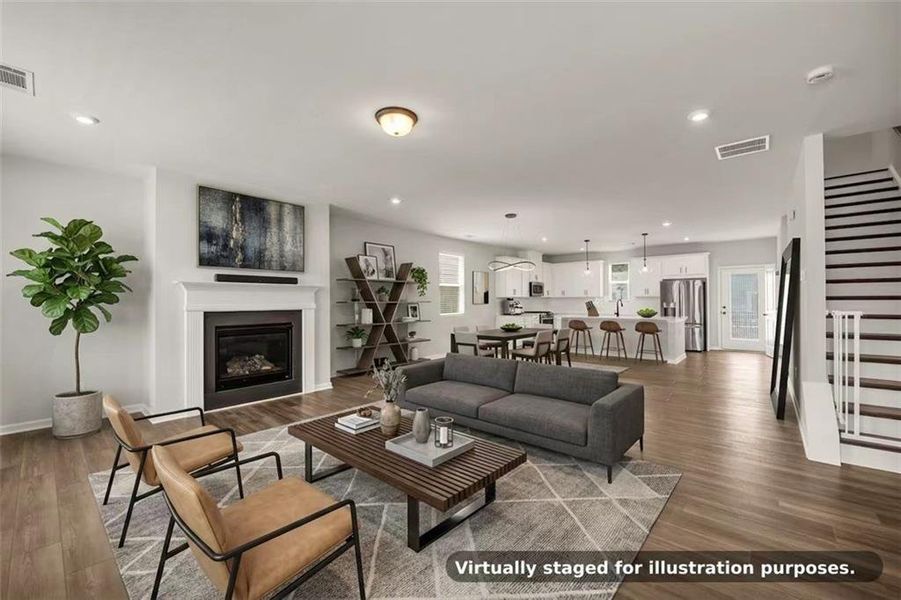 Furnished interior view inside a new home in , Lawrenceville (Image 9).