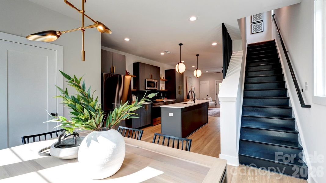 Furnished interior view inside a new home in , Charlotte (Image 11).