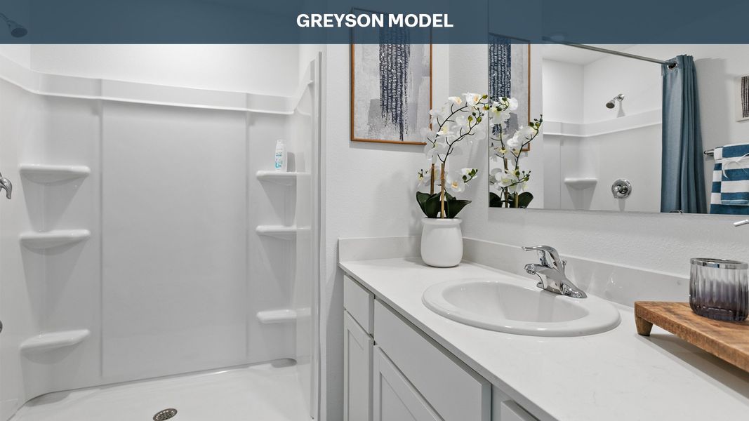 Representative interior finishes for a home built from the Greyson by D.R. Horton in Irongate Villas, Jacksonville (Image 19). Representative interior finishes for a home built from the Greyson by D.R. Horton in Irongate Villas, Jacksonville (Image 19).