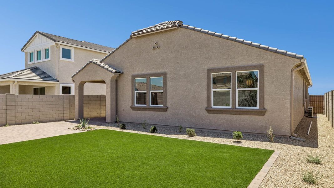 Exterior details and patio area of a home in Rio Rancho Estates, Wittmann (Image 3).