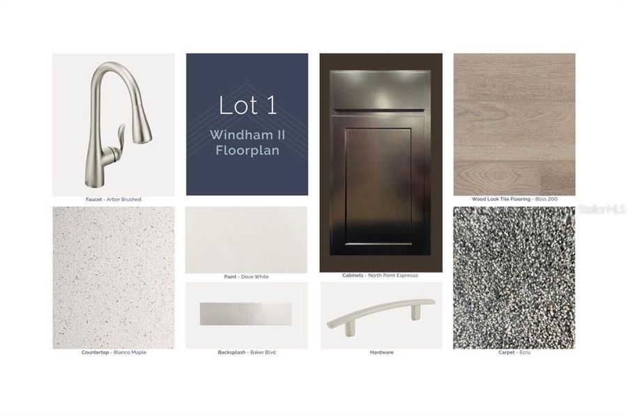 Sample of building materials used in homes in Center Lake on the Park, St. Cloud (Image 6).