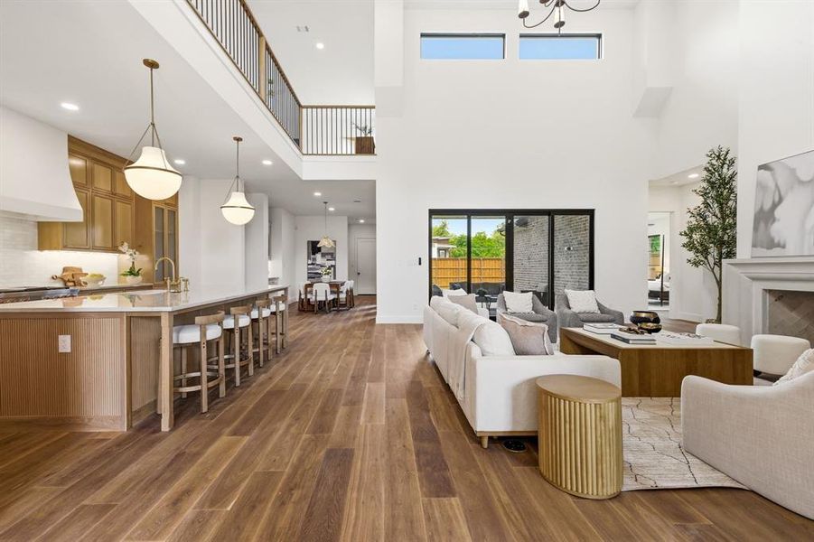 Inviting views from front door entrance