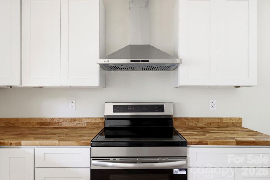 Kitchen with Butcher Block countertop