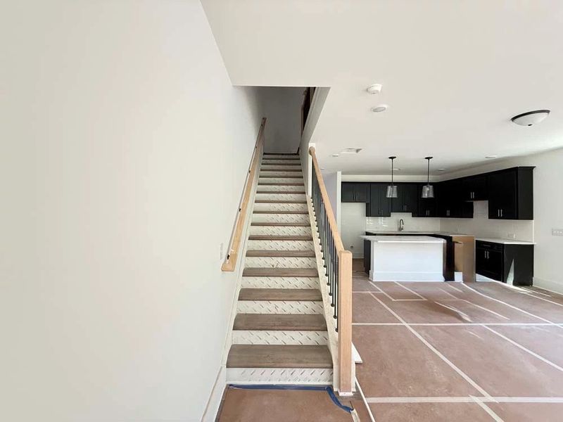 Stairs to Second Floor Construction Progress