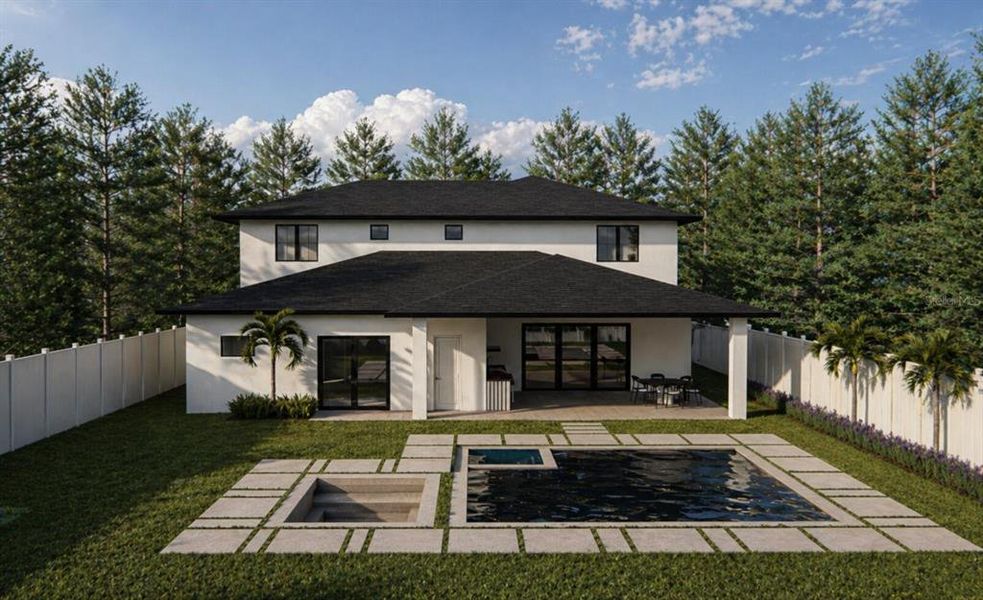 Exterior details and patio area of a home in , Orlando (Image 3).