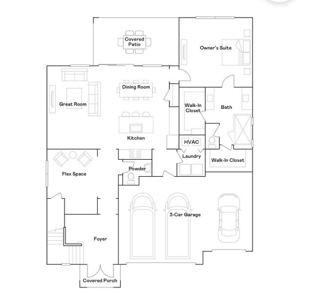 2D floor plan layout of this home in , Loxahatchee, FL (Image 3).