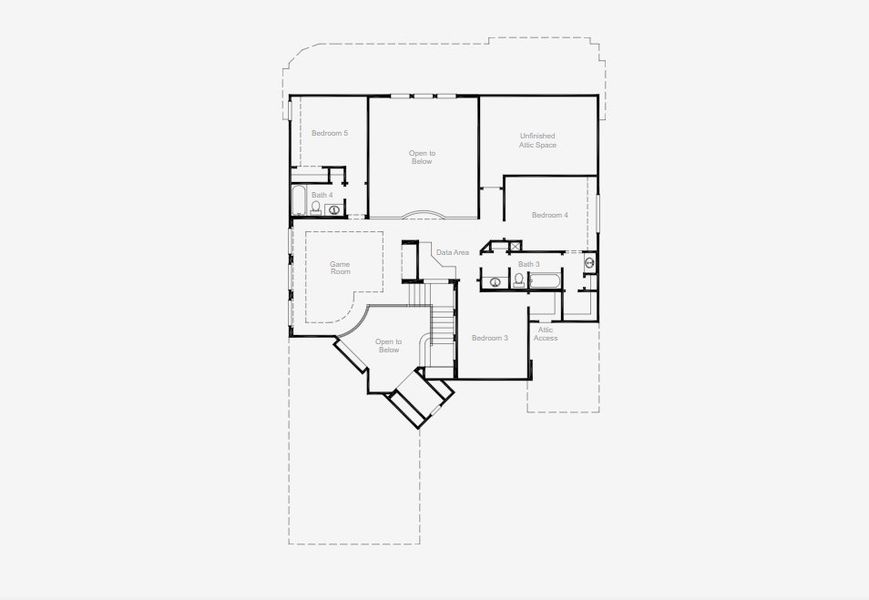 2D floor plan layout of this home in The Homestead, Rockwall, TX (Image 3). 2D floor plan layout of this home in The Homestead, Rockwall, TX (Image 3).