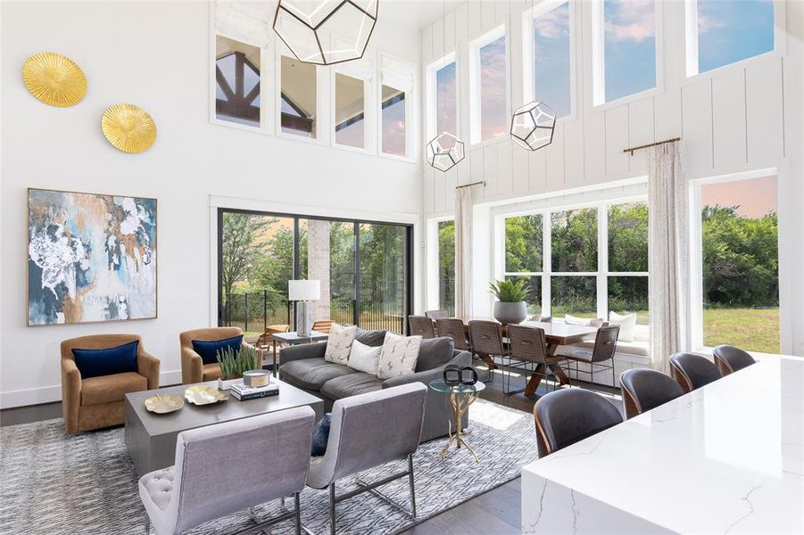 Furnished interior view inside a new home in Buffalo Ridge, Celina (Image 16). Furnished interior view inside a new home in Buffalo Ridge, Celina (Image 16).