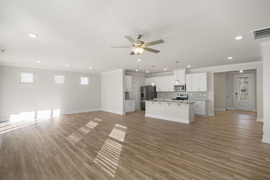 Representative unfurnished interior of a home built from the Allegheny by Mattamy Homes in McAlister Creek, Clayton (Image 18).