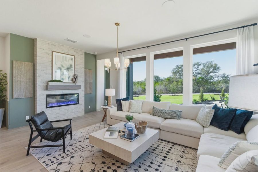 Furnished interior view inside a new home in Prominence Urban, San Antonio (Image 9).