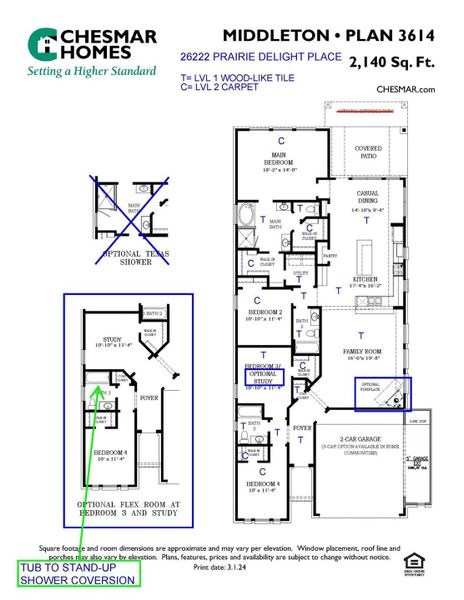 2D floor plan layout of this home in Jubilee, Hockley, TX (Image 4).