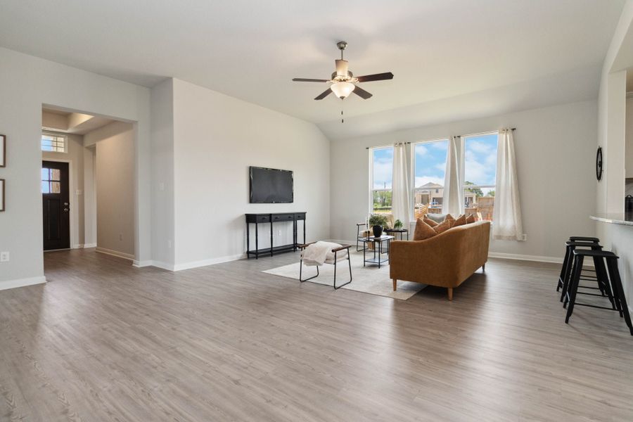 Virtually staged representation of the floor plan. Actual home features, colors, and details may vary.