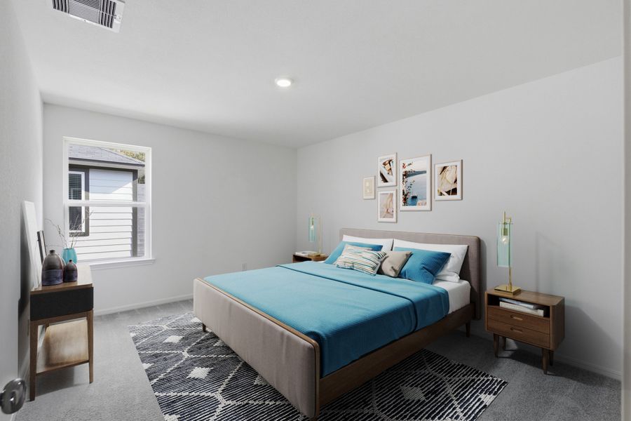 Representative furnished interior of a home built from the Walnut by Taylor Morrison in Bridge Creek 45s and 50s, Cypress (Image 15). Representative furnished interior of a home built from the Walnut by Taylor Morrison in Bridge Creek 45s and 50s, Cypress (Image 15).