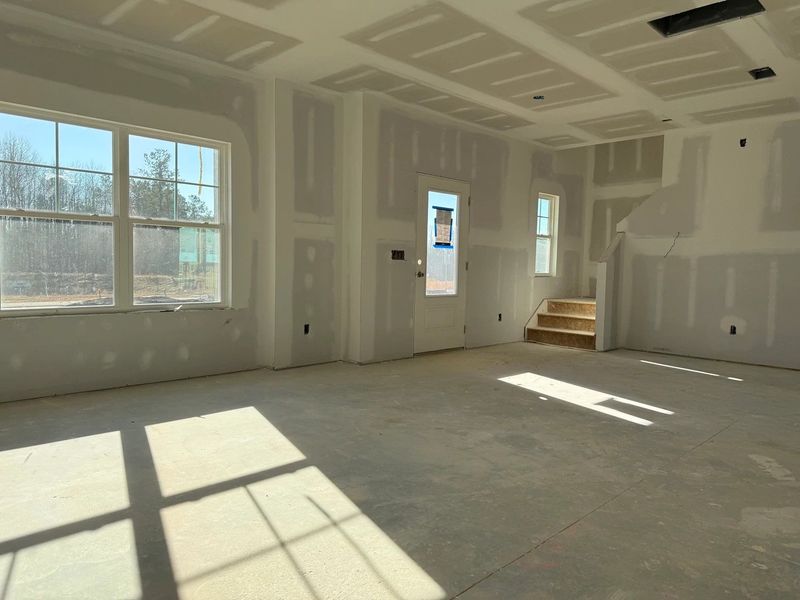 Family Room featuring the AW Collection® Coastal - Open and airy with soft-toned finishes.